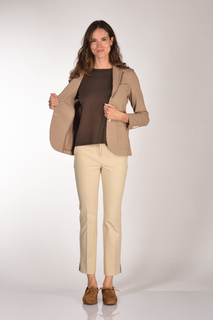 Circolo 1901 Blazer Slim Fit Beige Donna - 6