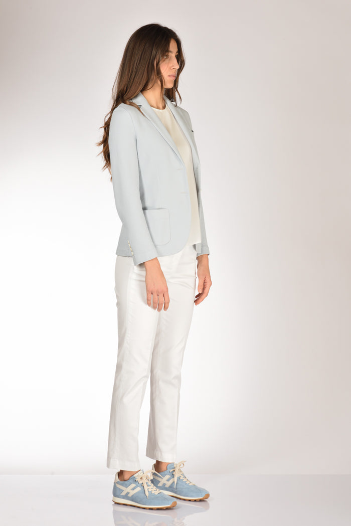 Circolo 1901 Blazer Slim Fit Azzurro Donna - 4