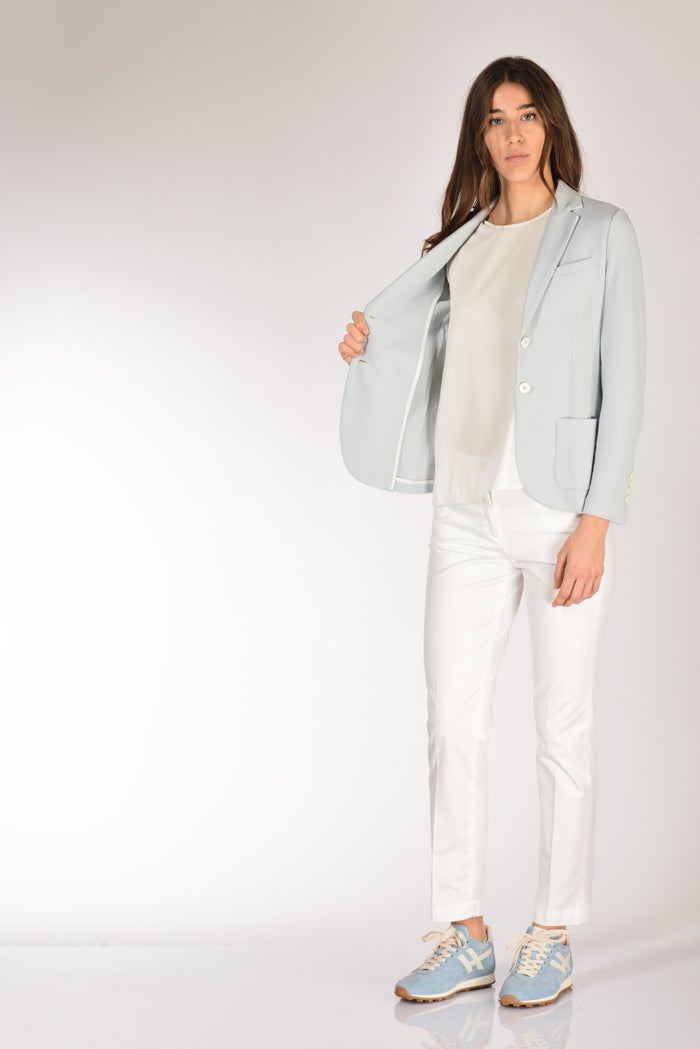 Circolo 1901 Blazer Slim Fit Azzurro Donna - 6