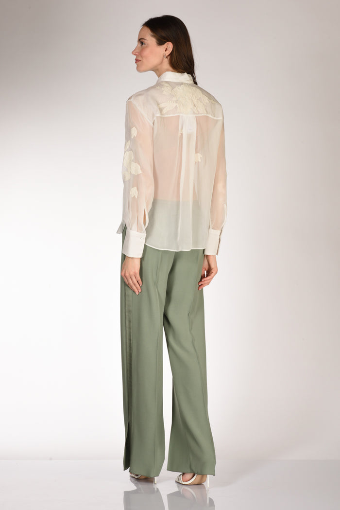 Forte Forte Camicia Organza Bianco Naturale Donna - 5