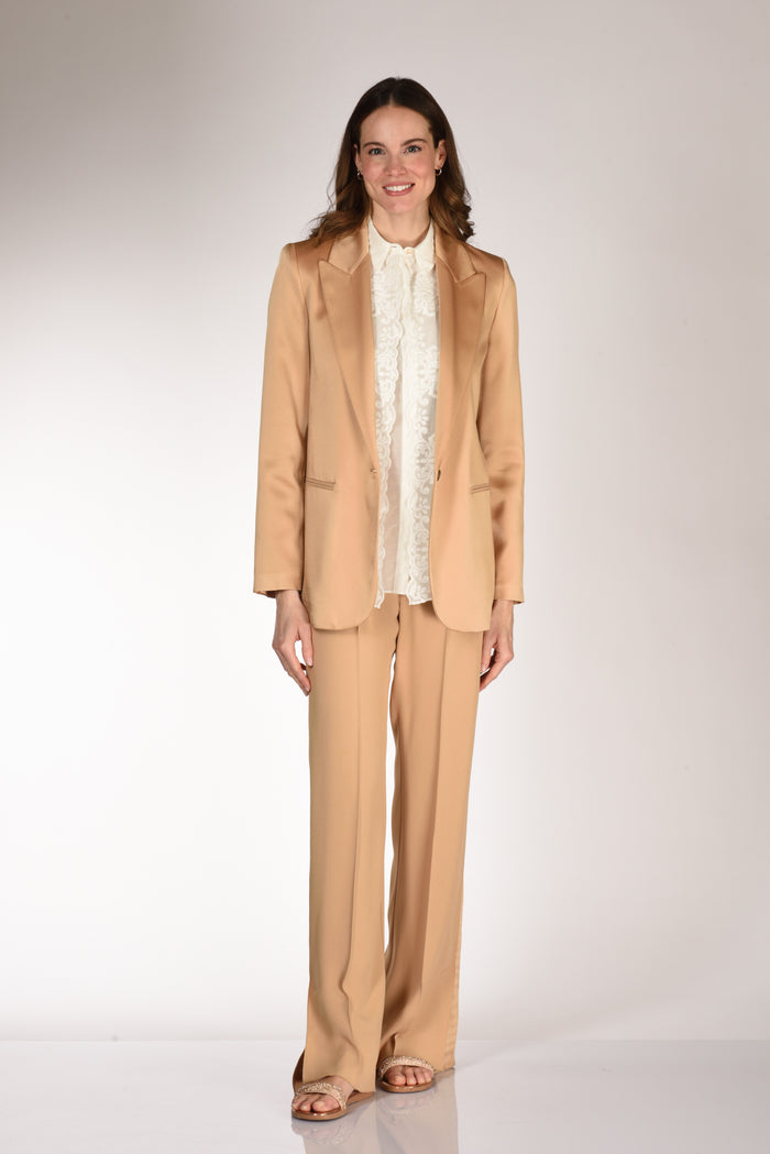 Forte Forte Giacca Satin Beige Donna - 1