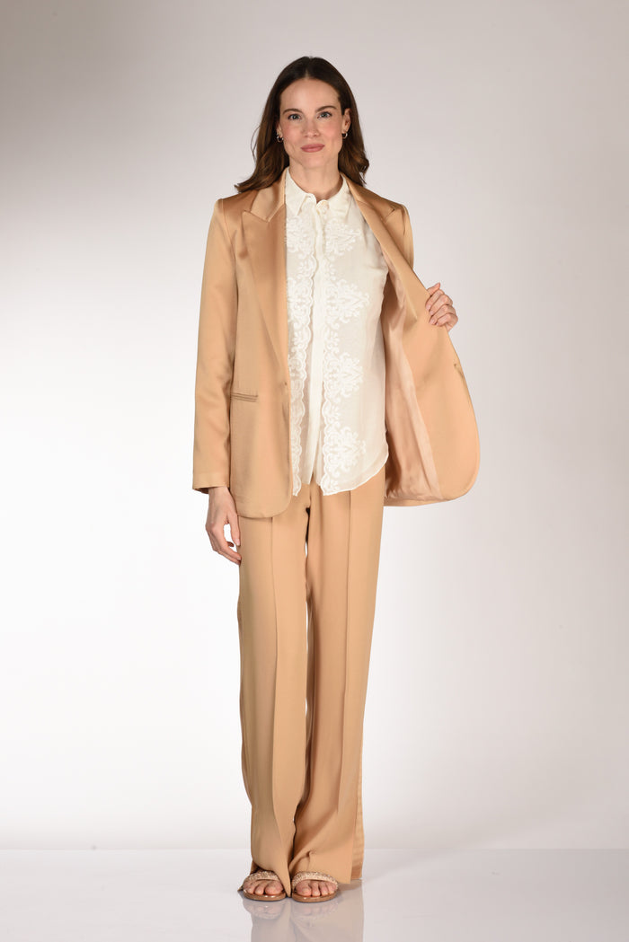 Forte Forte Giacca Satin Beige Donna - 6