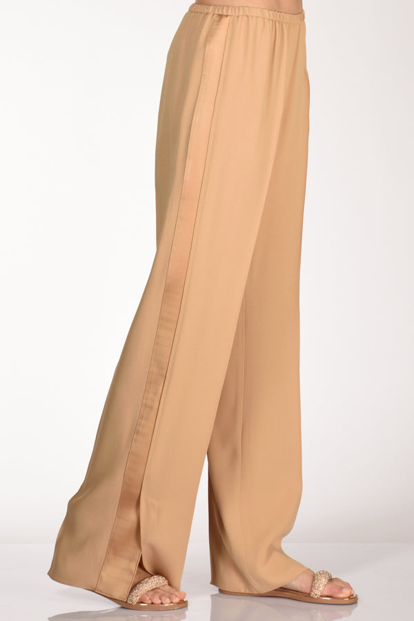 Forte Forte Pantaloni Satin Beige Donna