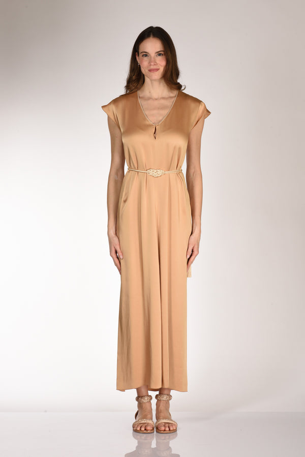 Forte Forte Abito Satin Beige Donna-2