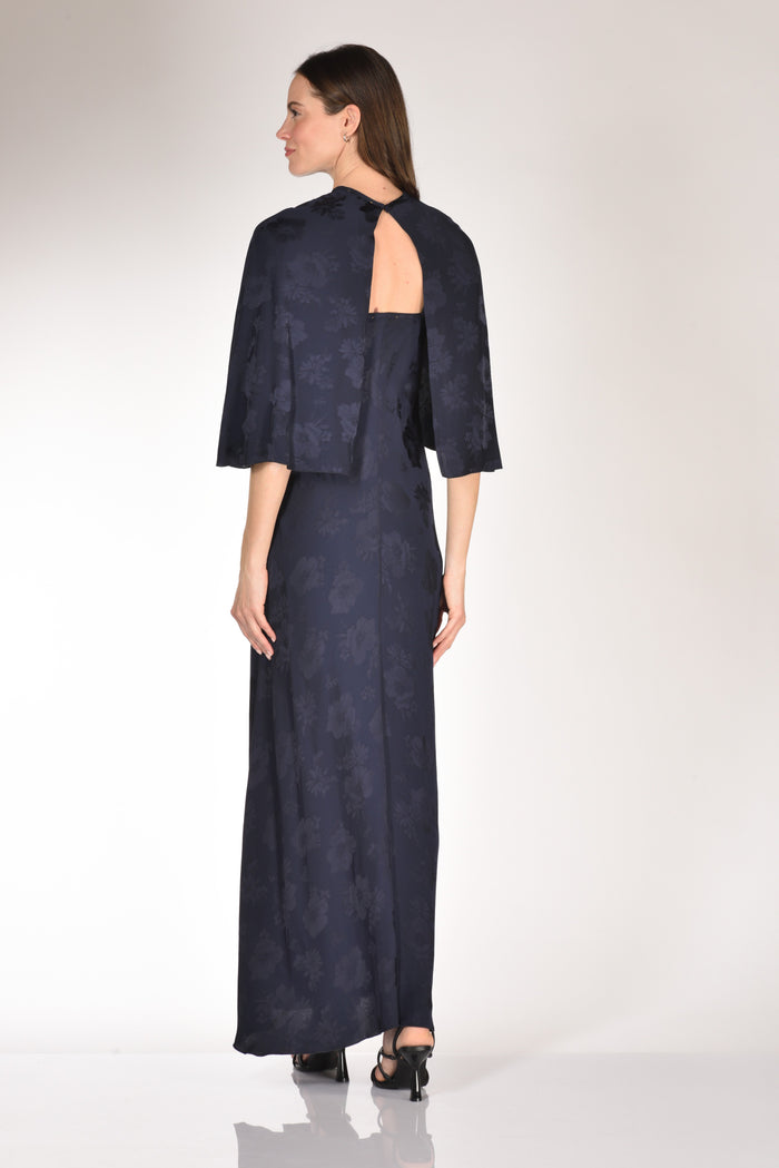 Forte Forte Abito E Mantella Blu Donna - 10