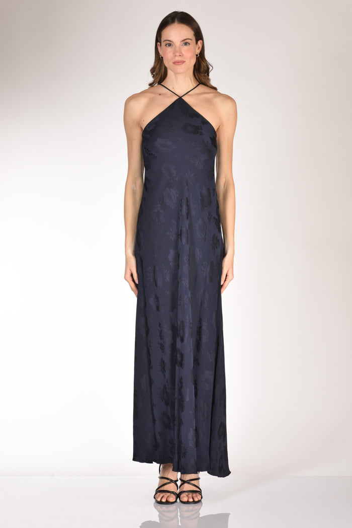 Forte Forte Abito E Mantella Blu Donna - 3