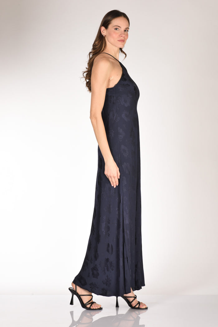 Forte Forte Abito E Mantella Blu Donna - 5