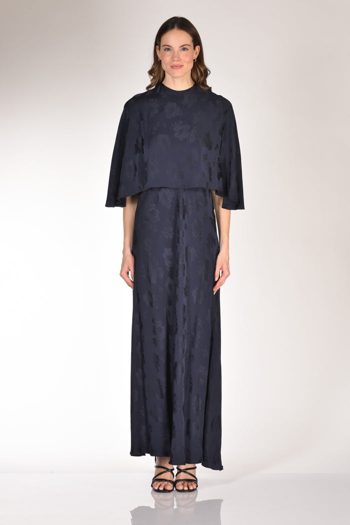 Forte Forte Abito E Mantella Blu Donna - 8