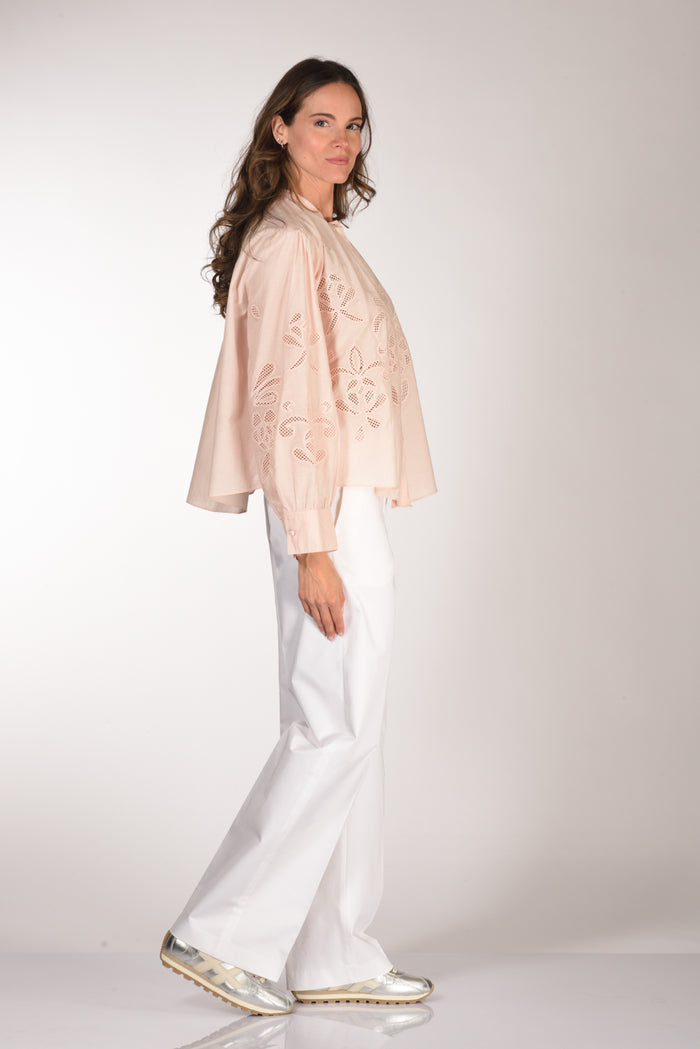 Forte Forte Camicia Lunamaris Rosa Donna - 4