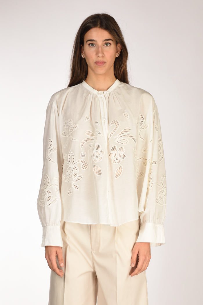 Forte Forte Camicia Lunamaris Bianco Naturale Donna - 2