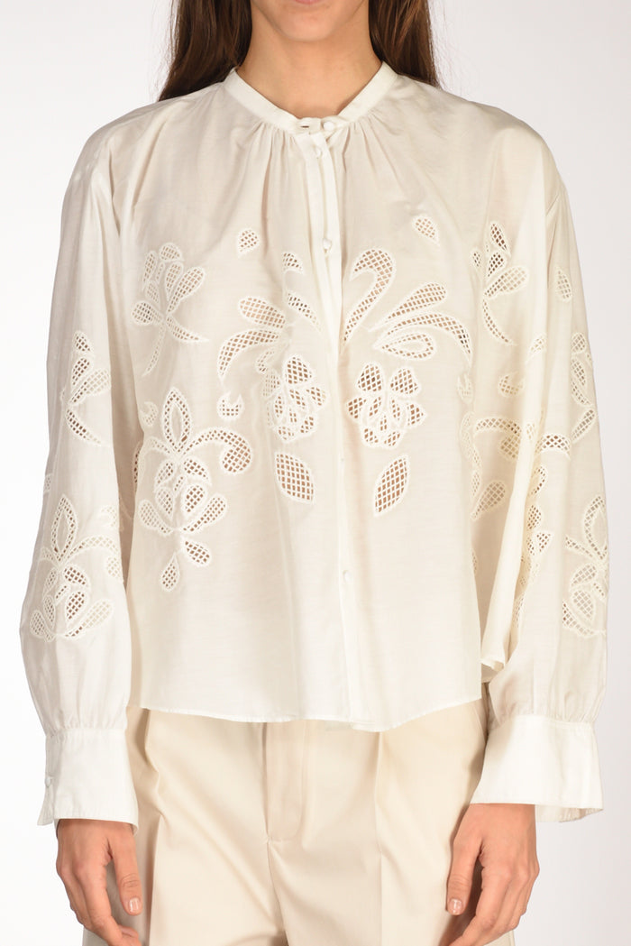 Forte Forte Camicia Lunamaris Bianco Naturale Donna - 3