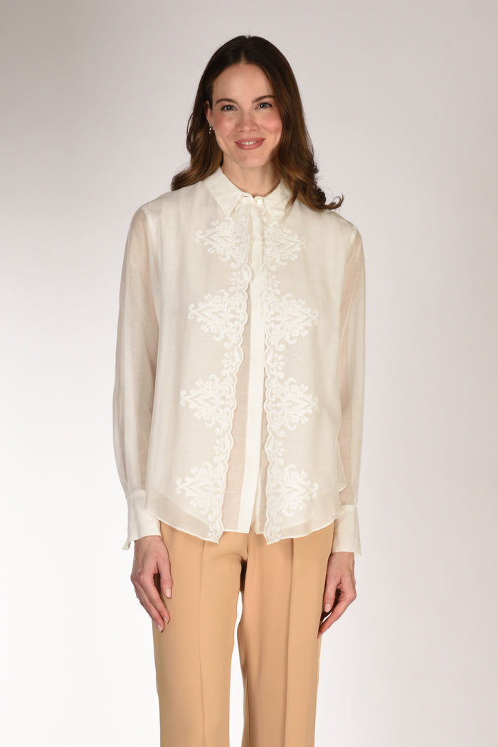 Forte Forte Camicia Embroide. Bianco Donna - 1