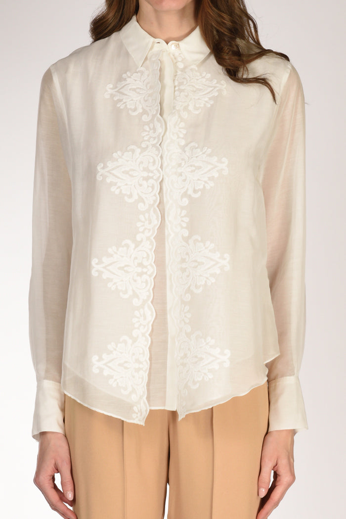 Forte Forte Camicia Embroide. Bianco Donna - 3