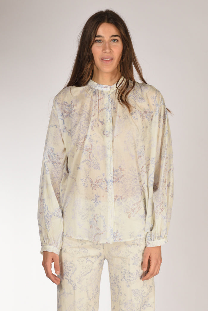 Forte Forte Camicia Stampa Azzurro/bianco Donna - 2