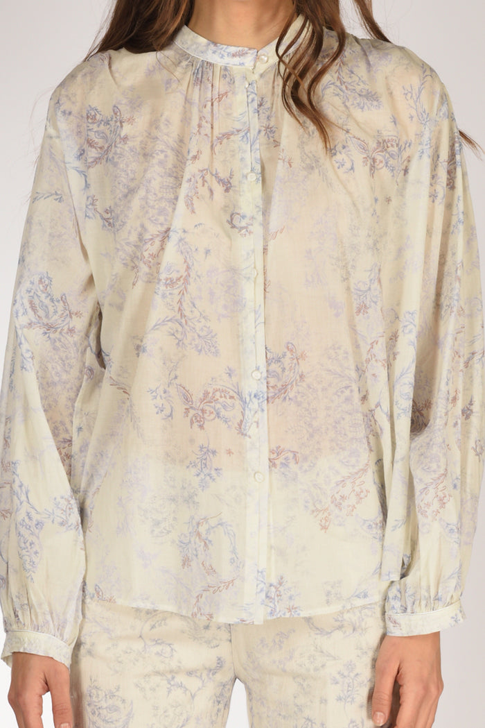 Forte Forte Camicia Stampa Azzurro/bianco Donna - 3