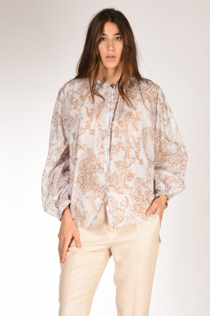 Forte Forte Camicia Stampa Beige/rosa/multicolor Donna - 1
