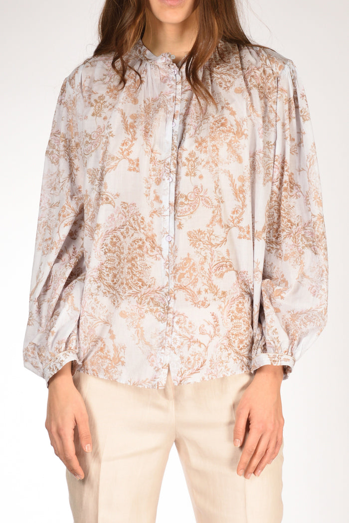 Forte Forte Camicia Stampa Beige/rosa/multicolor Donna - 3