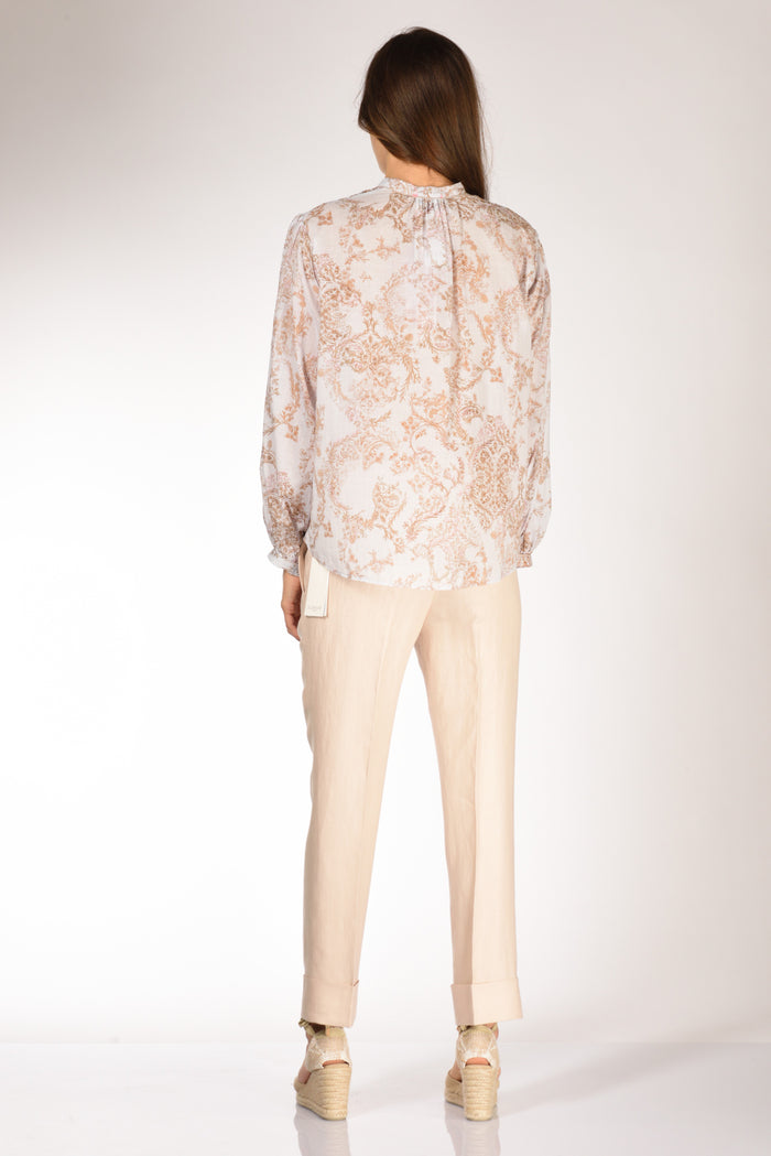 Forte Forte Camicia Stampa Beige/rosa/multicolor Donna - 5