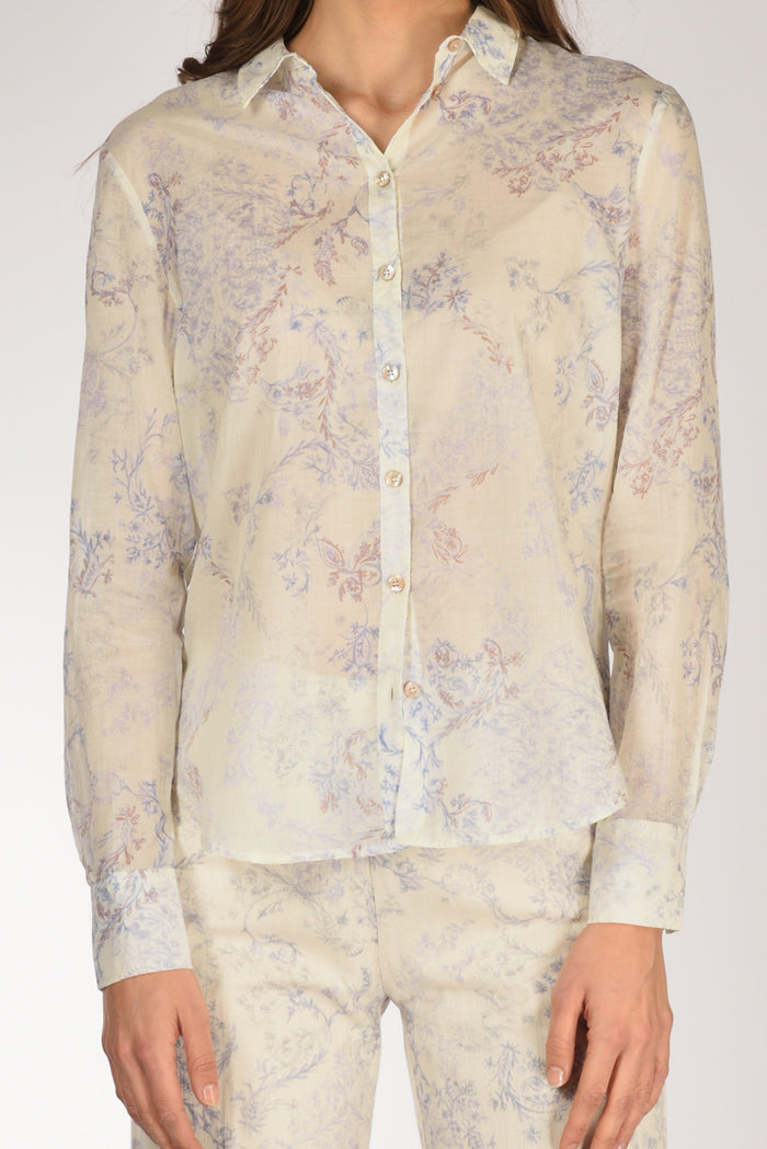 Forte Forte Camicia Stampa Azzurro/bianco Donna - 3