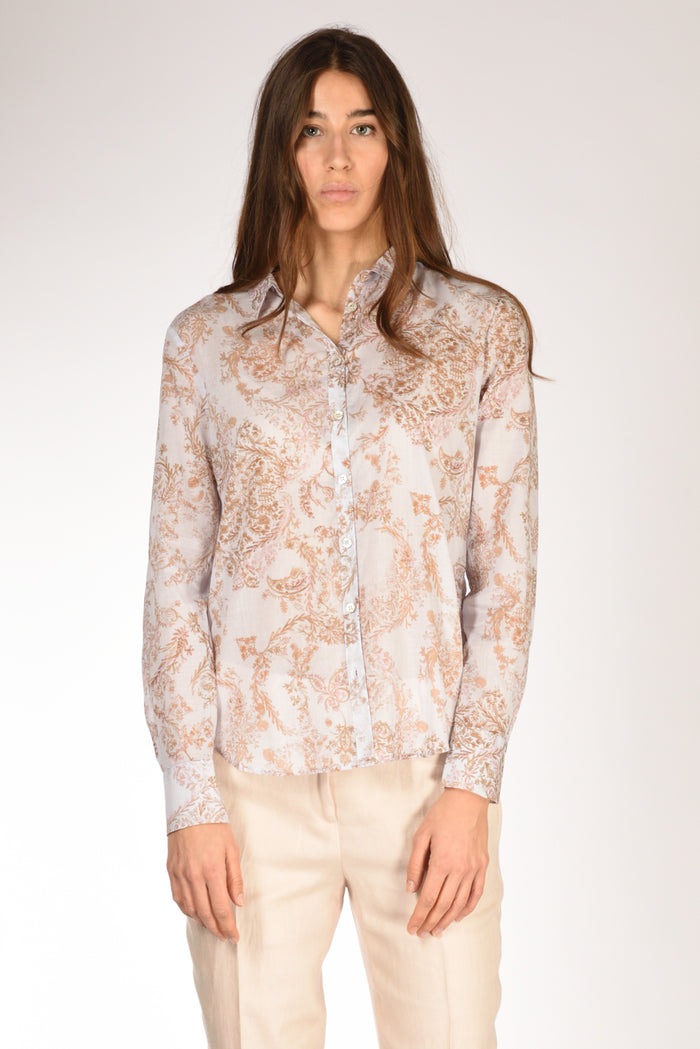 Forte Forte Camicia Stampa Beige/rosa/multicolor Donna - 2