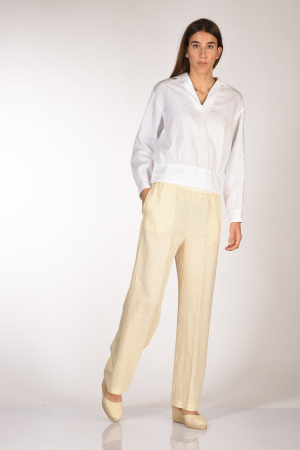 Aspesi Pantalone Beige Chiaro Donna-2
