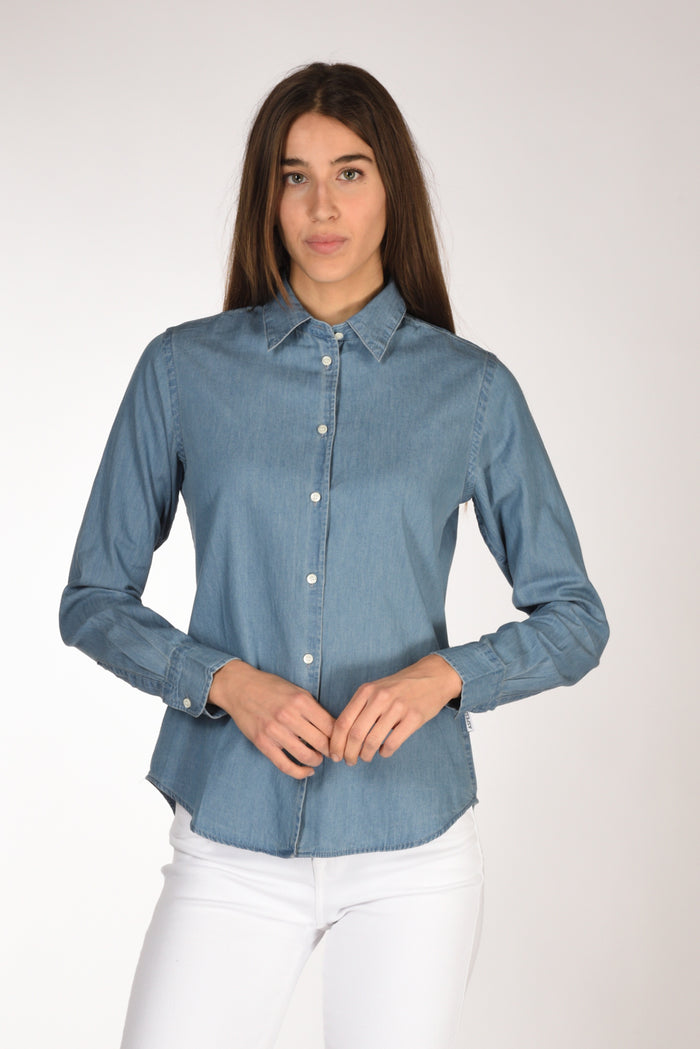 Aspesi Camicia Blu Jeans Donna - 1