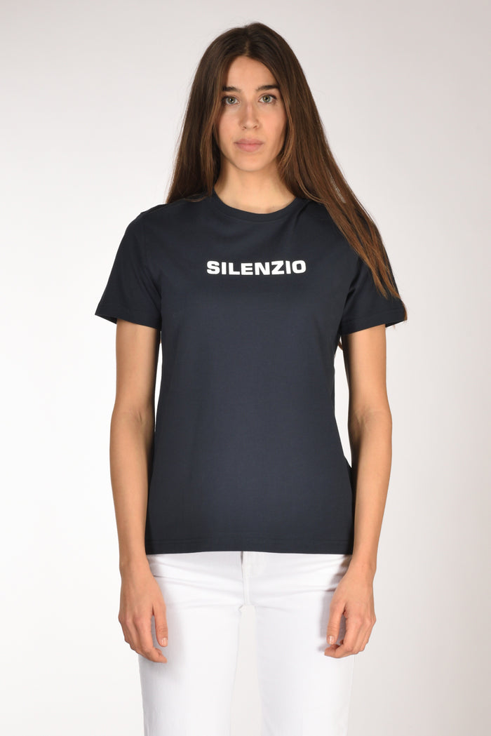 Aspesi Tshirt Scritta Blu Donna - 2