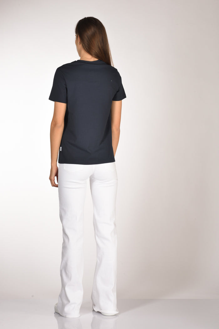 Aspesi Tshirt Scritta Blu Donna - 5