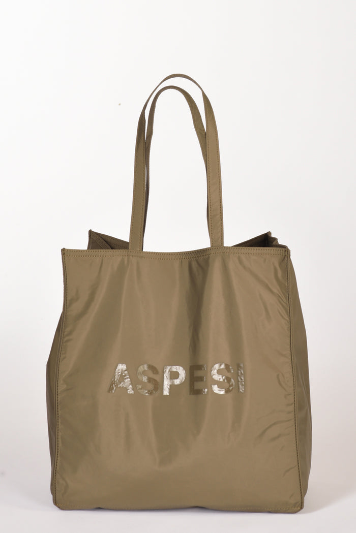 Aspesi Borsa Shopping Verde Donna - 1