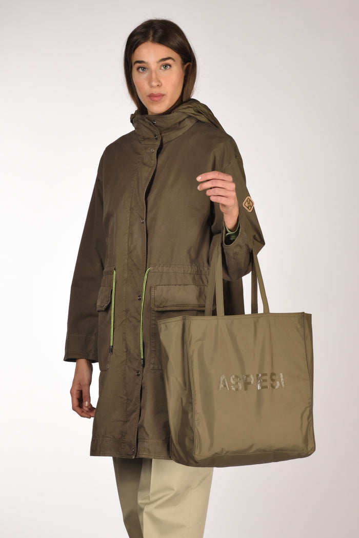 Aspesi Borsa Shopping Verde Donna - 2