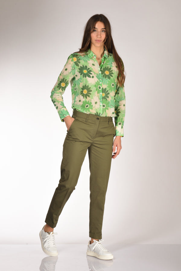 Aspesi Pantalone Verde Donna-2