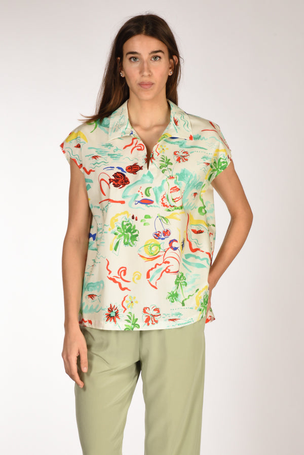 Aspesi Camicia Bianco/multicolor Donna