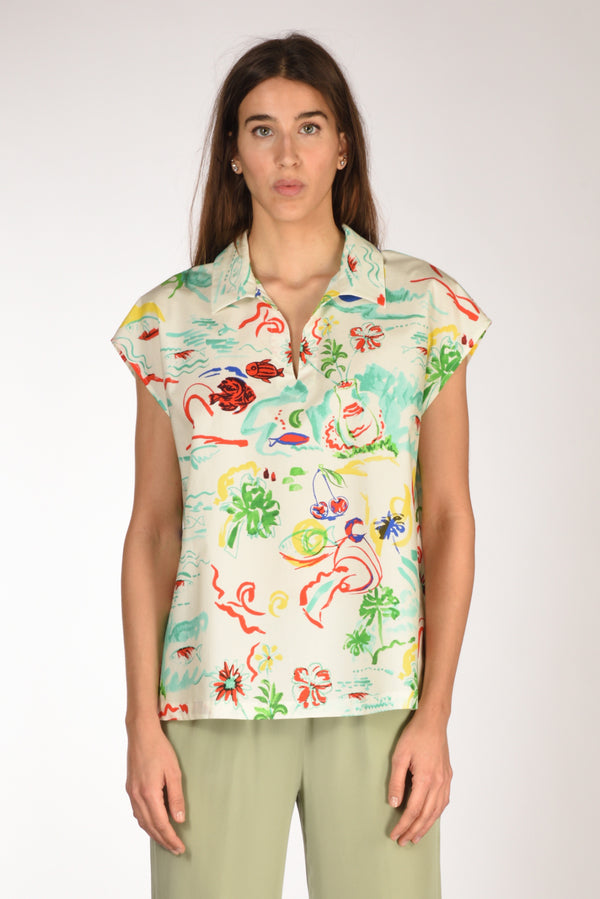 Aspesi Camicia Bianco/multicolor Donna-2
