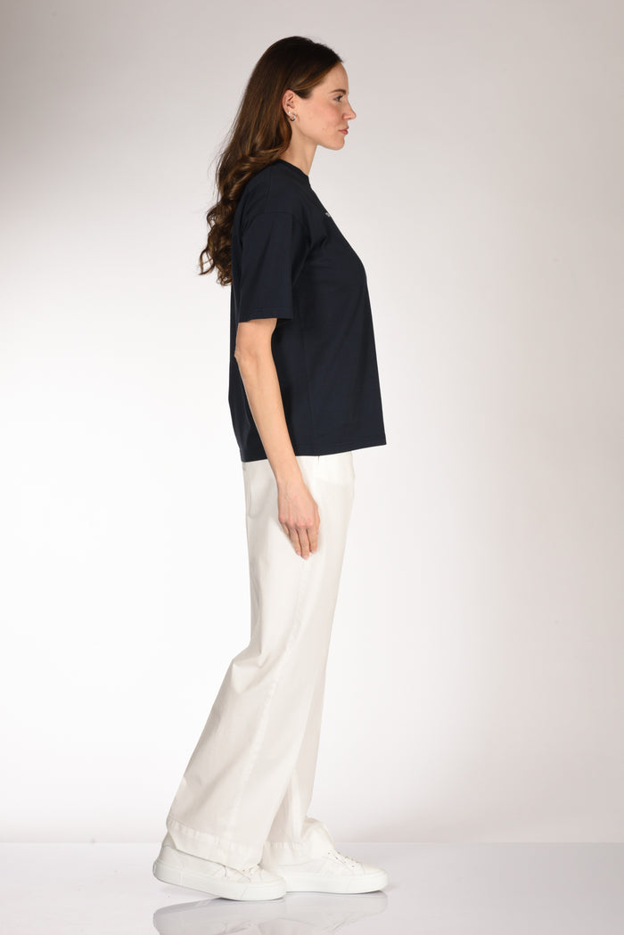 Aspesi Tshirt Scritta Blu Donna - 4