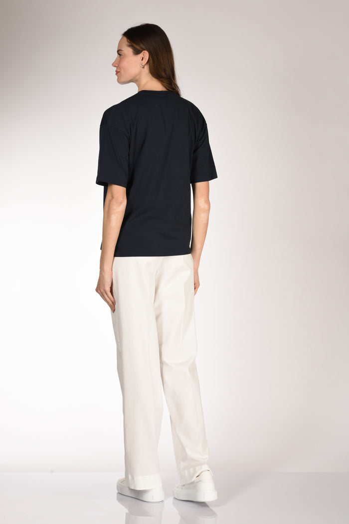 Aspesi Tshirt Scritta Blu Donna - 5