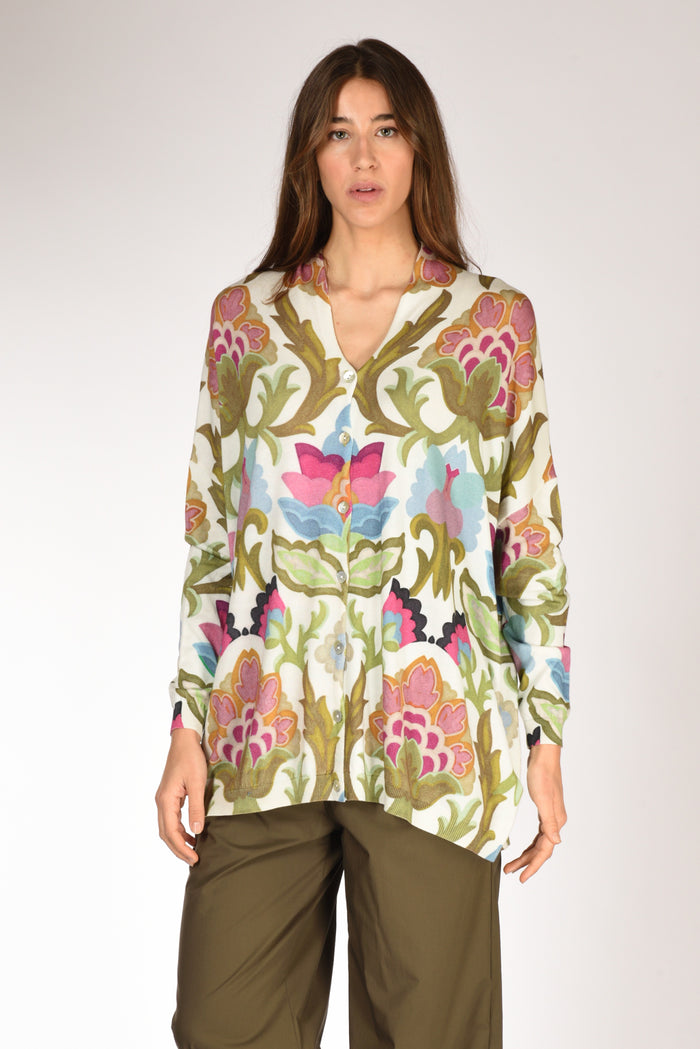 In Bed With You Maglia Stampata Bianco/multicolor Donna - 1