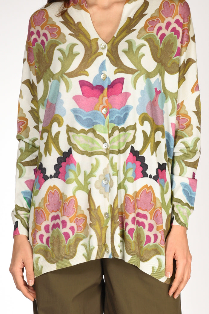 In Bed With You Maglia Stampata Bianco/multicolor Donna - 3