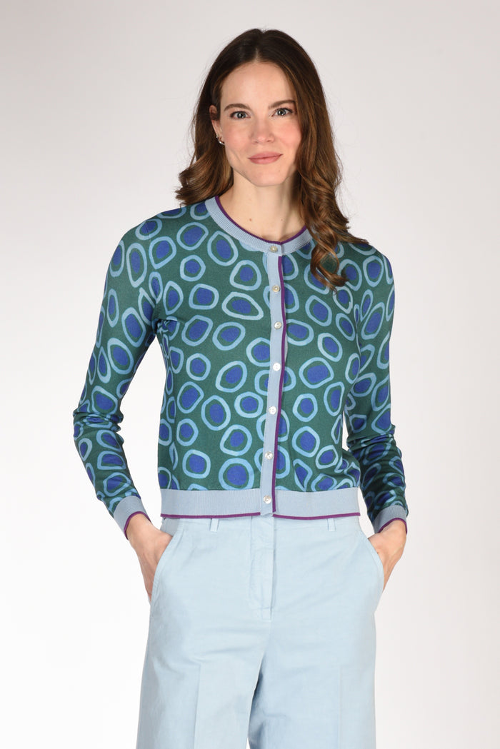 In Bed With You Maglia Stampata Verde/azzurro/blu Donna - 1