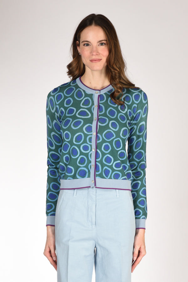 In Bed With You Maglia Stampata Verde/azzurro/blu Donna-2