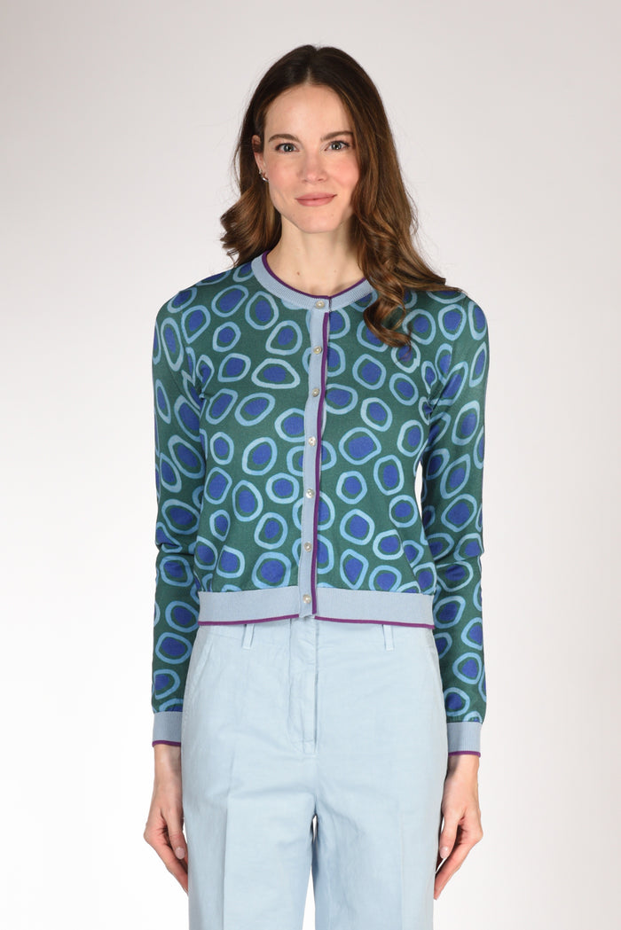 In Bed With You Maglia Stampata Verde/azzurro/blu Donna - 2