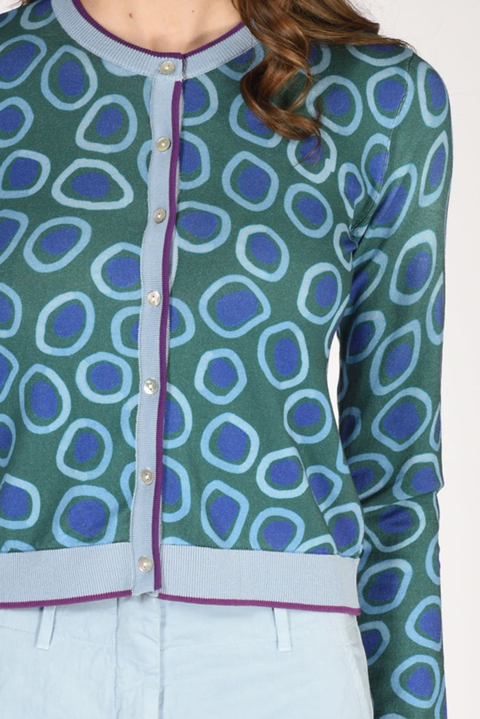 In Bed With You Maglia Stampata Verde/azzurro/blu Donna - 3