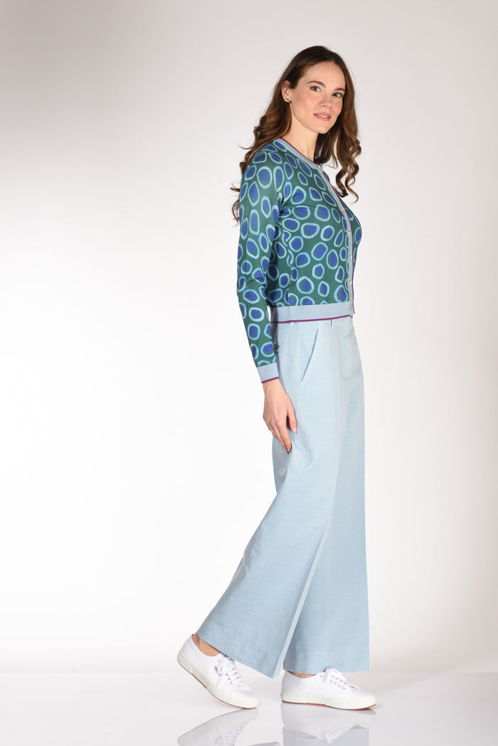 In Bed With You Maglia Stampata Verde/azzurro/blu Donna - 4