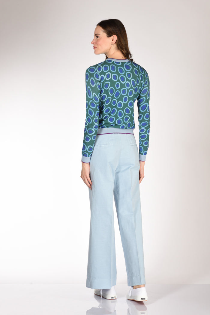 In Bed With You Maglia Stampata Verde/azzurro/blu Donna - 5