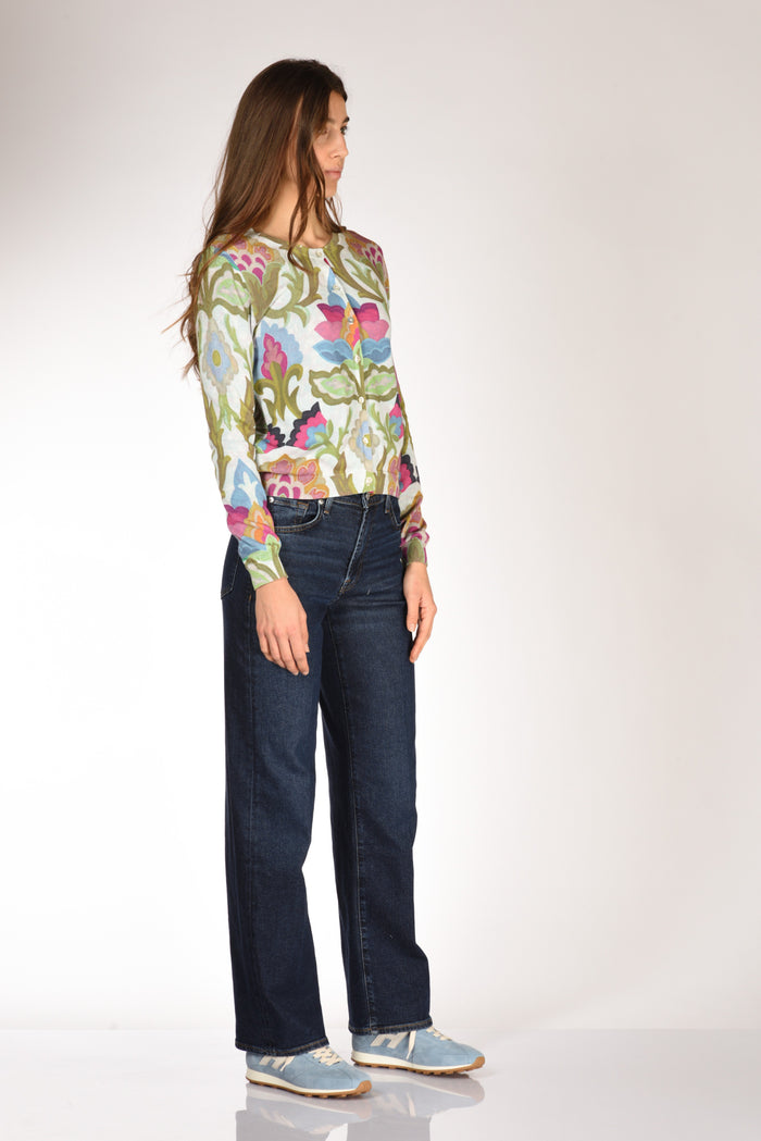 In Bed With You Maglia Stampata Bianco/multicolor Donna - 4