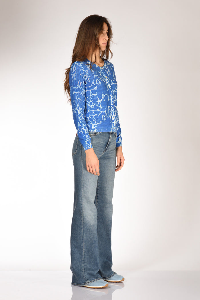 In Bed With You Maglia Stampata Azzurro/blu Donna - 7