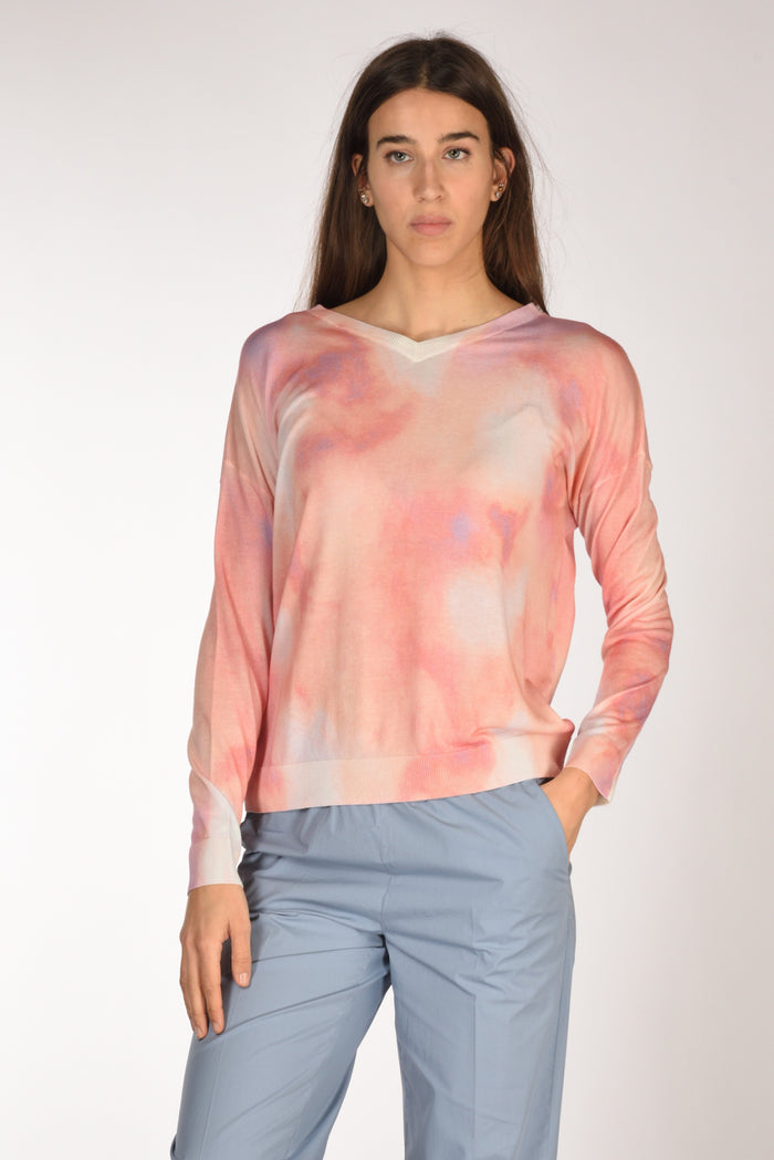 In Bed With You Maglia Stampata Rosa/bianco Donna - 1