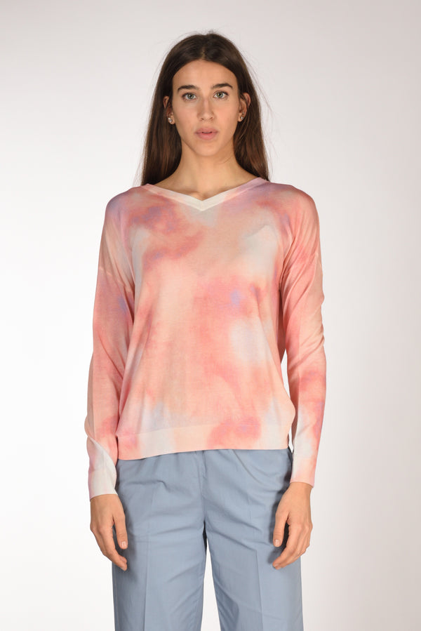 In Bed With You Maglia Stampata Rosa/bianco Donna-2