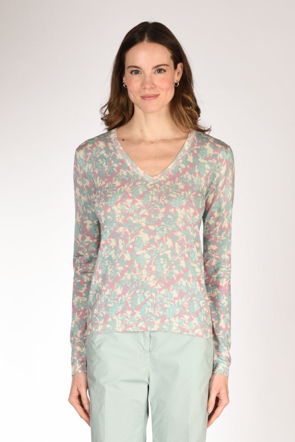 In Bed With You Maglia Stampata Rosa/verde Donna-2