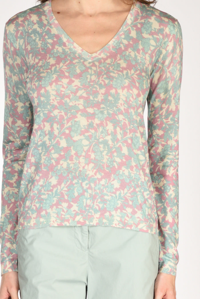 In Bed With You Maglia Stampata Rosa/verde Donna - 3