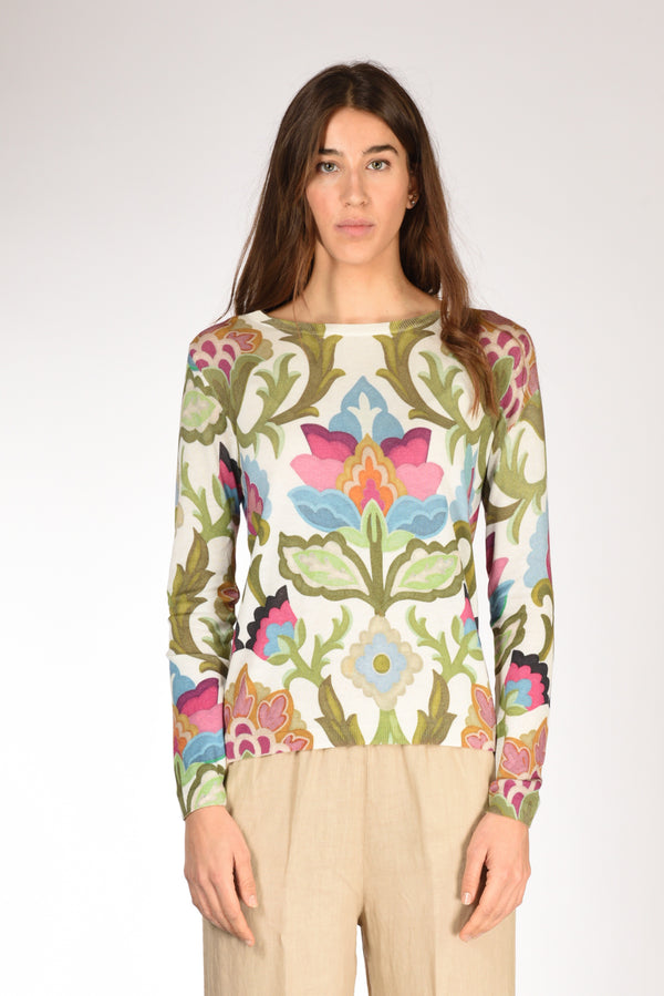 In Bed With You Maglia Stampata Bianco/multicolor Donna-2